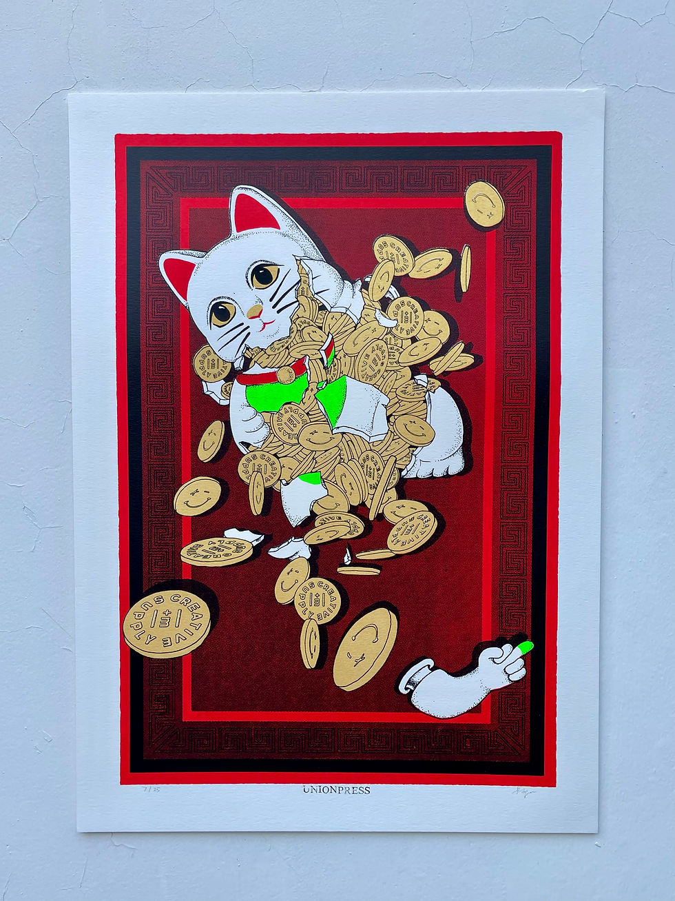 Thumbnail: Money Cat Silk Screen