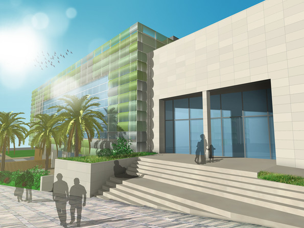 auditorio y centro de salud