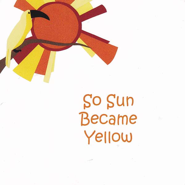 Yellow Sun Sticker