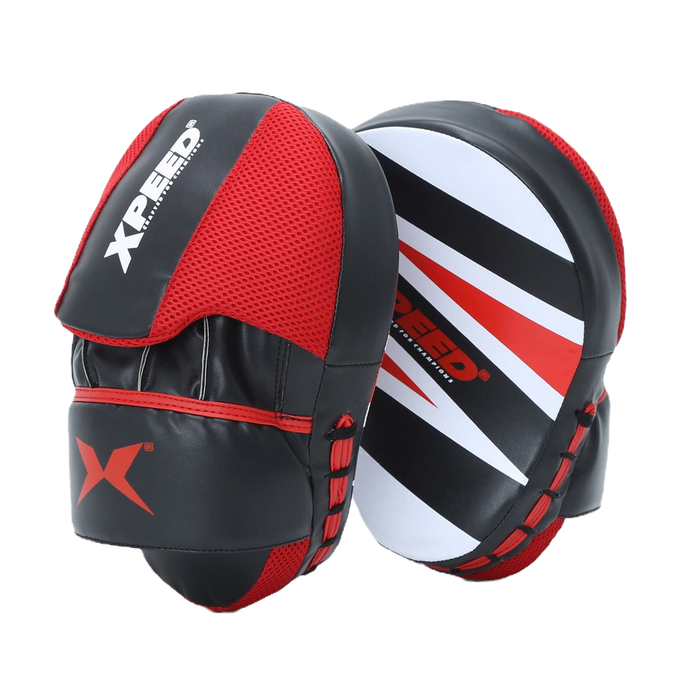 XPEED XP404 Curved Focus Pads Boxing Focus Mitts MMA Strike Pads Curved Coaching Pads