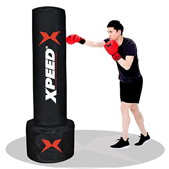 Xpeed XP1236 Heavy Duty Free Standing Punch Bag with Fillable Base at Bharat Fitness Siliguri