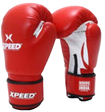Xpeed XP101 Contest Boxing Gloves - 10 Oz and 12 Oz - Red and Blue Colour - BFI Approved Bharat Fitness - Siliguri