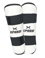 Xpeed XP2008 Premium PU Taekwondo Shin Guards Leg Protectors Sparring Safety Pair at Bharat Fitness Siliguri