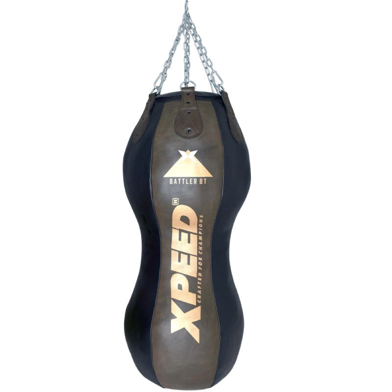 Xpeed XP210 Leather and PU Professional Double Body Angled Punch Bag at Bharat Fitness Siliguri