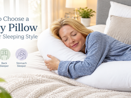 The right body pillow should fit naturally into the way you sleep and move at night.
