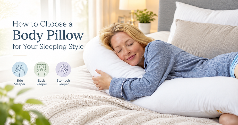 The right body pillow should fit naturally into the way you sleep and move at night.