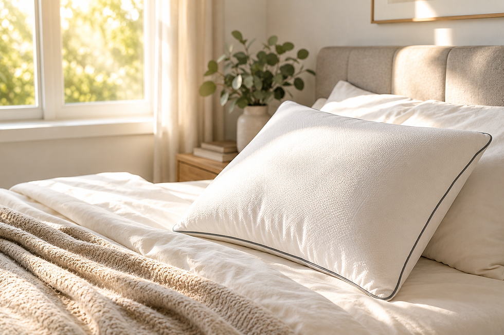 Comfortable bedroom with premium bedding