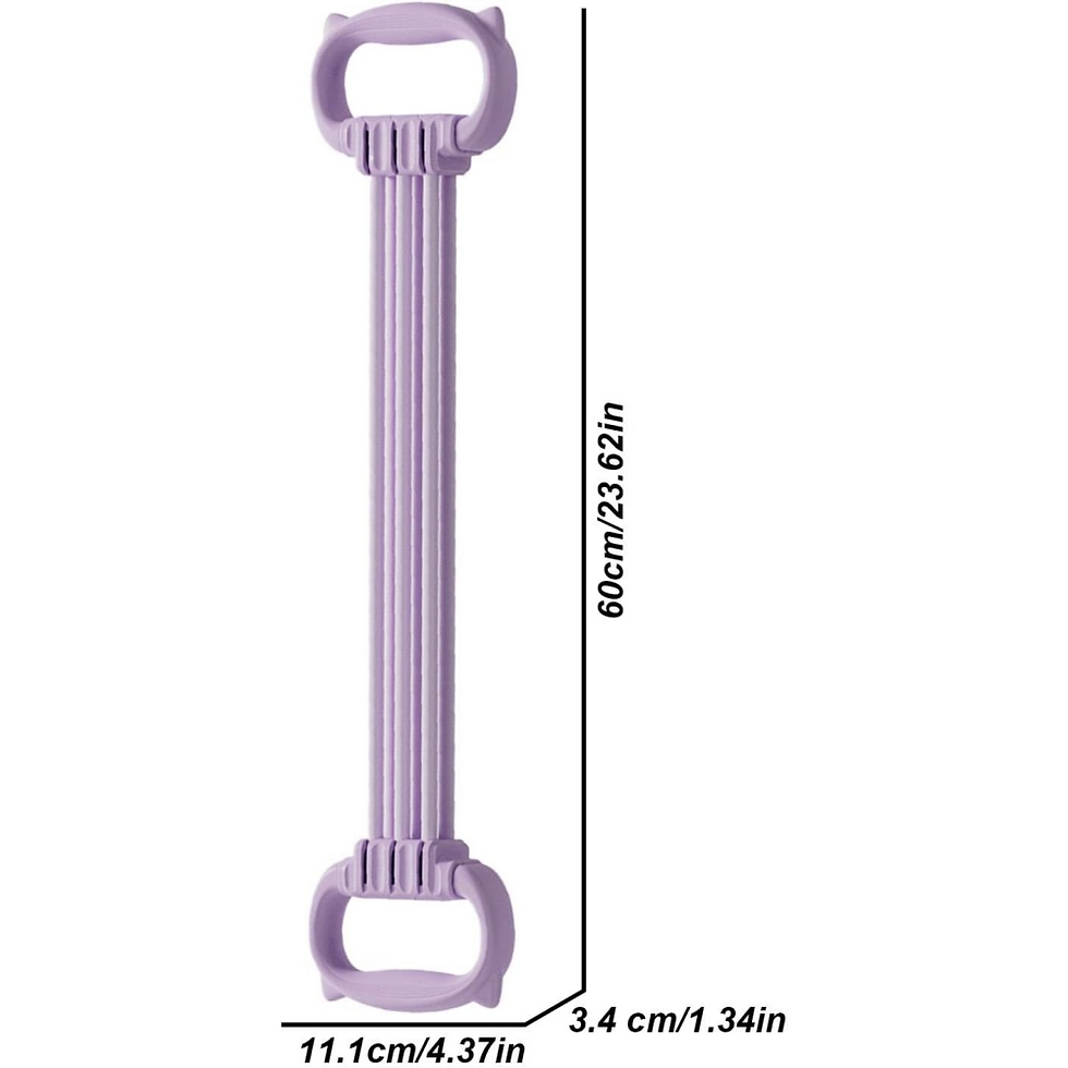 Purple resistance band; 60cm length, 11.1cm handle width