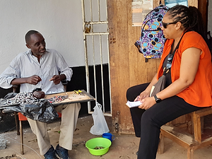 Andrea Richards in conversation with  to a cultural heritage practitioner 
