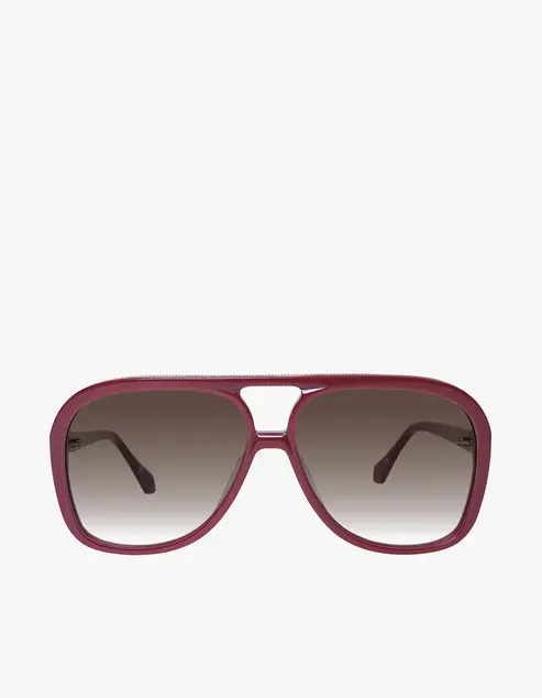Bang - Burgandy w. Gold metal / Brown Gradient Lens