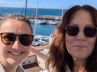 Tessa en Nathalie in Port St Francis, Zuid-Afrika