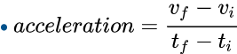 Acceleration