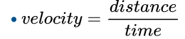 Velocity