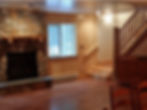 Living Room with Stone Fireplace