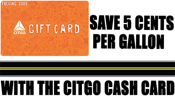 CITGO CASH CARD SAVE 5 CENTS