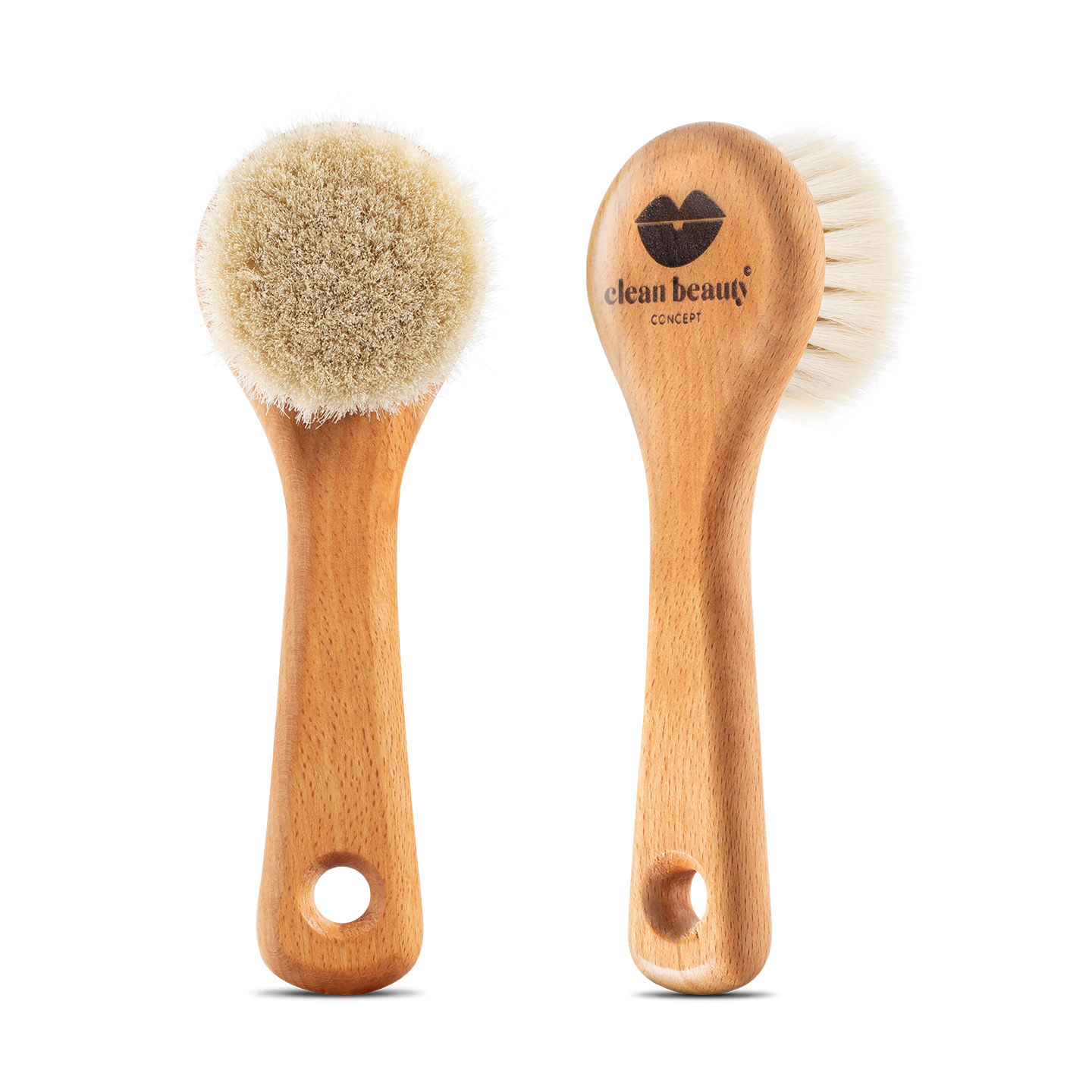 Supersanfte, weiche Gesichtsbürste aus Ziegenhaar. handgemacht, beste Qualität, Gesicht, Ritual, neu