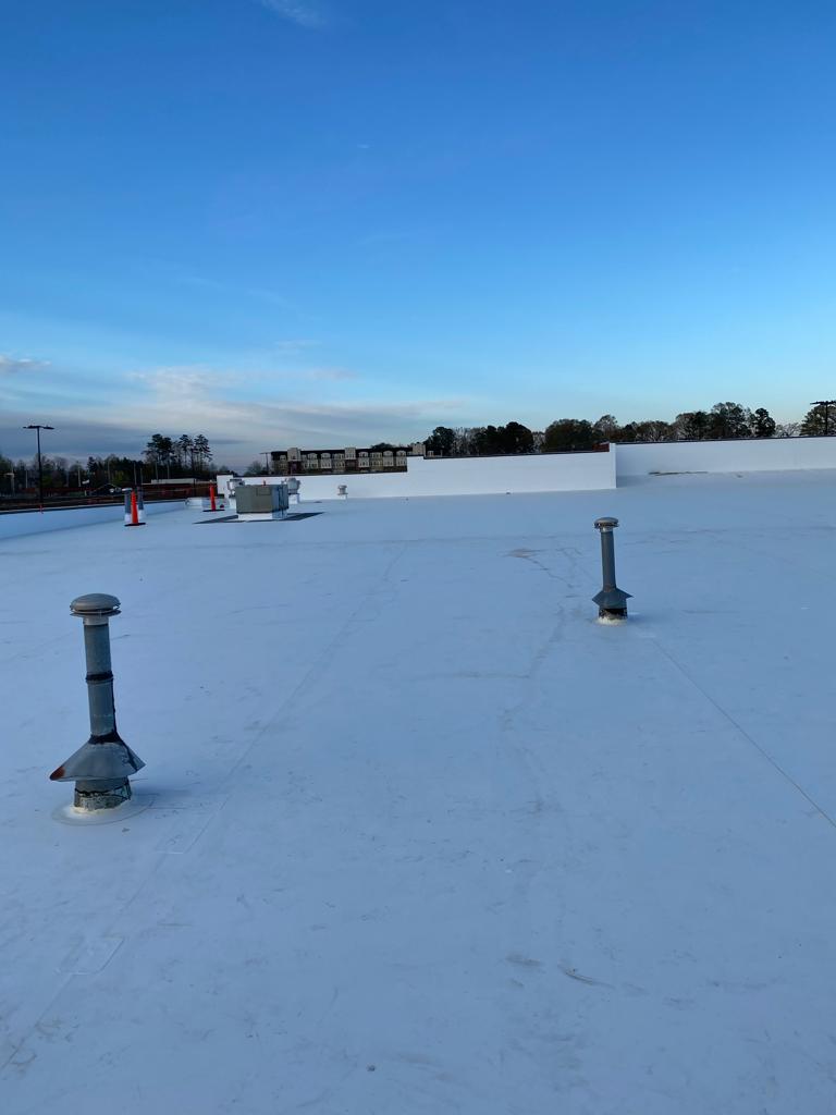 Commercial Flat Roofing completed project by Milan's Roofing