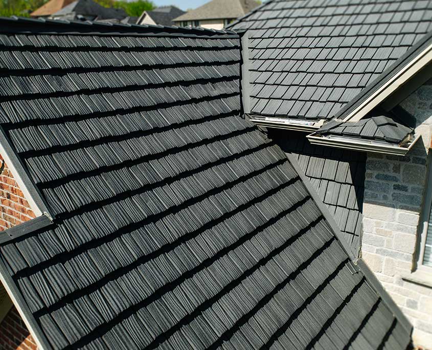 Country Manor Shake completed project by Milan's Roofing