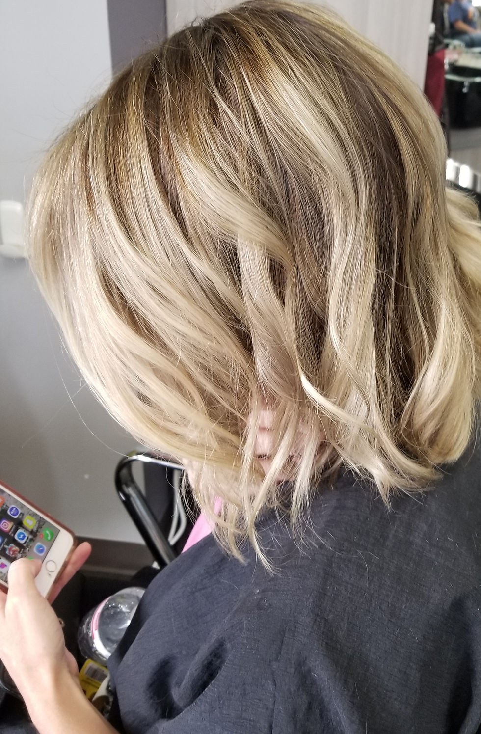 Modern Bob with Highlights