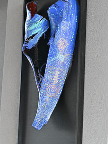 ewasserhase, songs for mother nature, songs for mother nature and poetry, paintings, sculptures, recycling, palm bark, artist, contemporary art, portfolio, interior design, Waterspirit