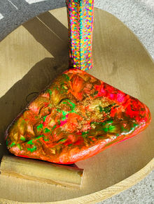 ewasserhase, songs for mother nature, songs for mother nature and poetry, paintings, sculptures, recycling, palm bark, artist, contemporary art, portfolio, interior design, Sunset Splendour