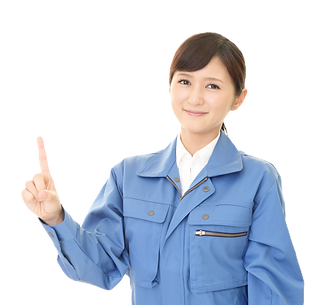 作業服の女性