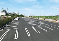 大型駐車場