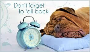 Please remember to set your clocks back one hour before turning in this Saturday evening!