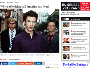 Matt Cain: Why is television still ignoring gay lives?