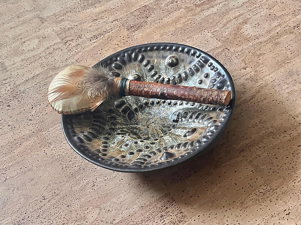 Hochet Médecine | Bison-Tourmaline | Medicine Rattle