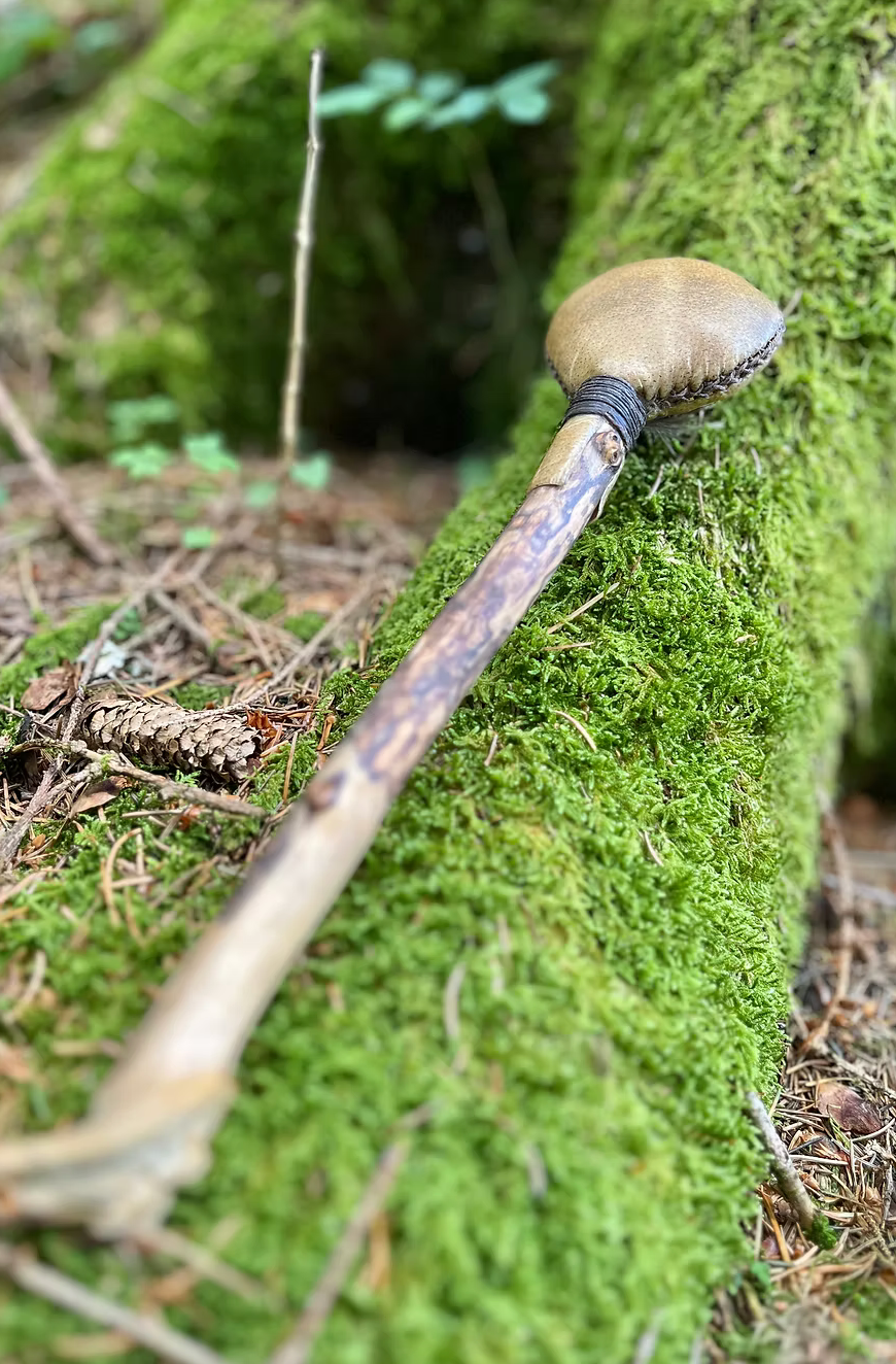 Miniature : Hochet Médecine | Cerf-Labradorite | Medicine Rattle