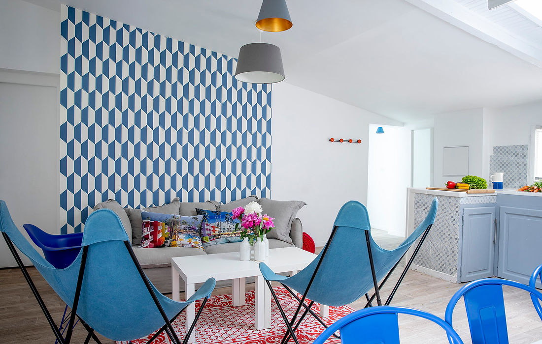 Salon bleu Provence