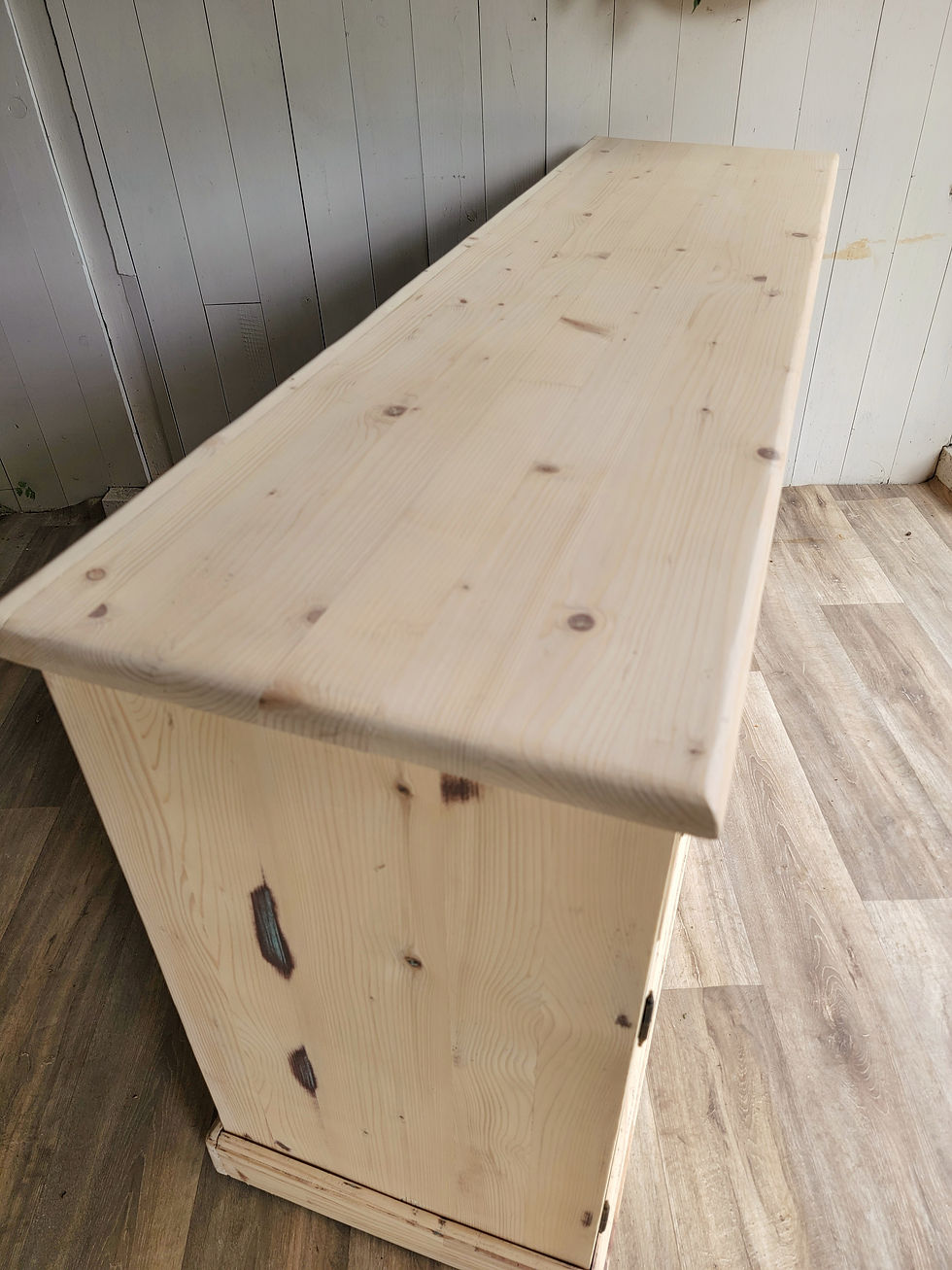 Miniature : buffet comptoir en bois clair meuble vintage îlot