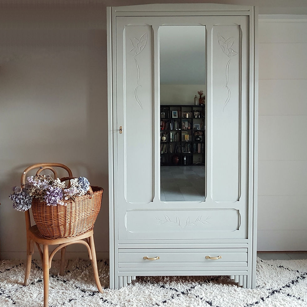 armoire art déco relookée