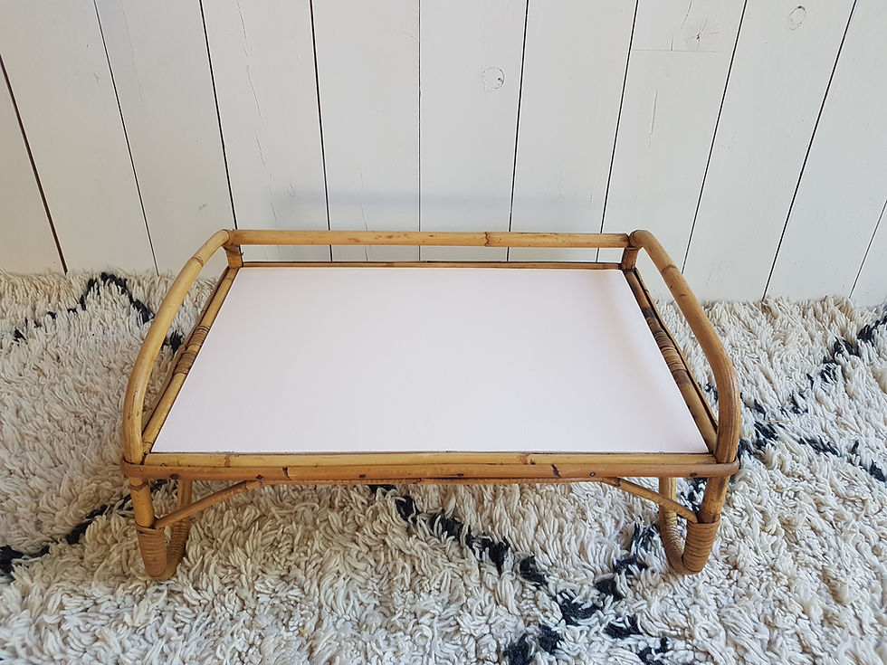 Miniature : Plateau petit dejeuner en rotin