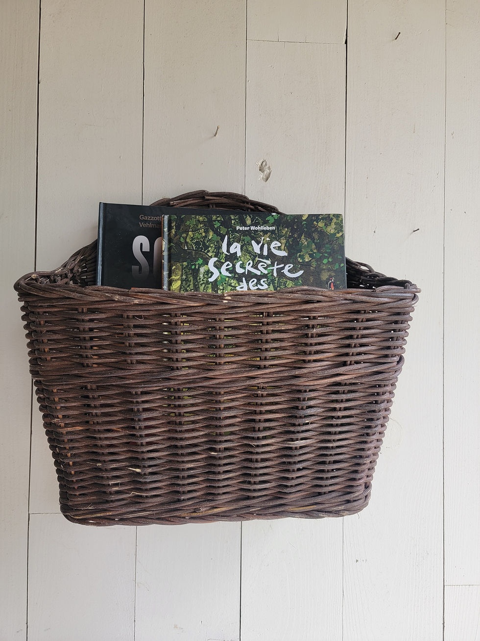 Miniature : Panier en osier brut, déco vintage et fonctionnelle
