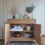 Miniature : buffet parisien ancien tout en bois massif rénové