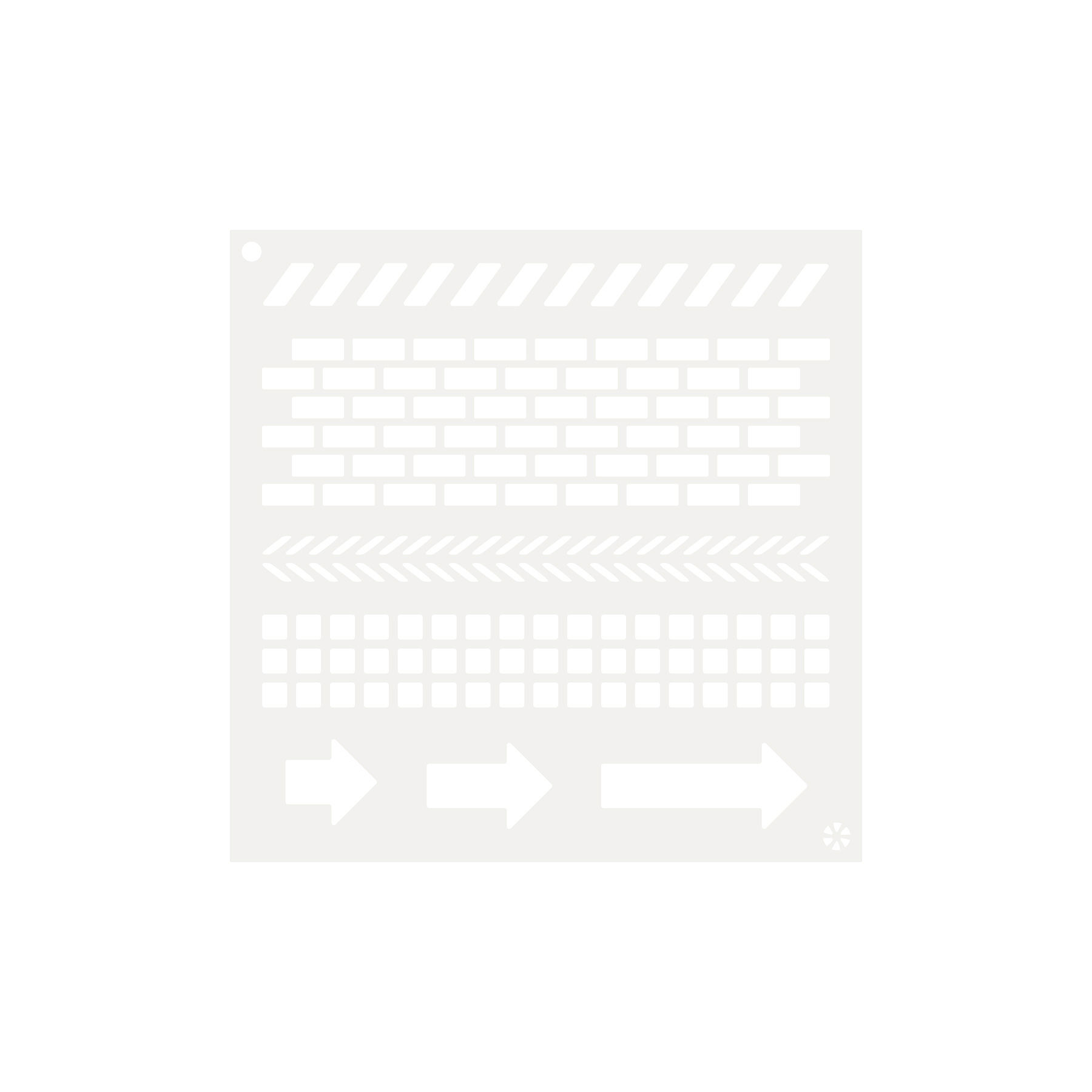 5x5 Stencil - Industrial Elements