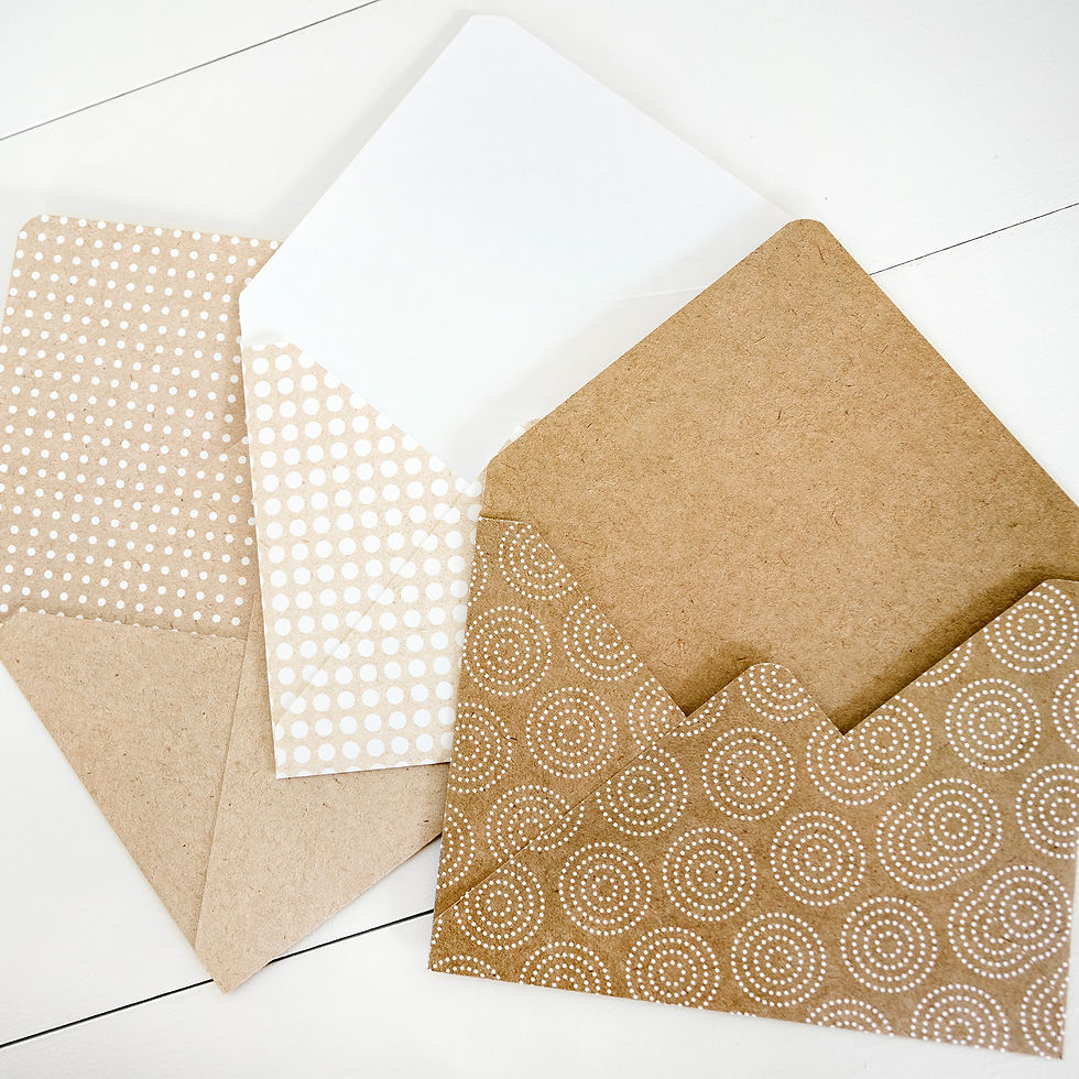 Thumbnail: Kraft Dots 5x7 Envelope Paper Pack (12/pk)