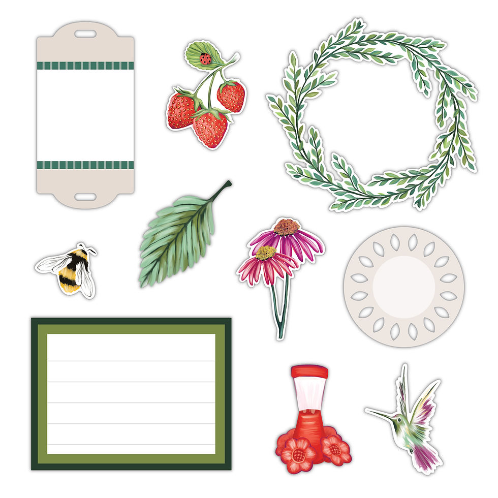 Thumbnail: Painted Garden Embellishments