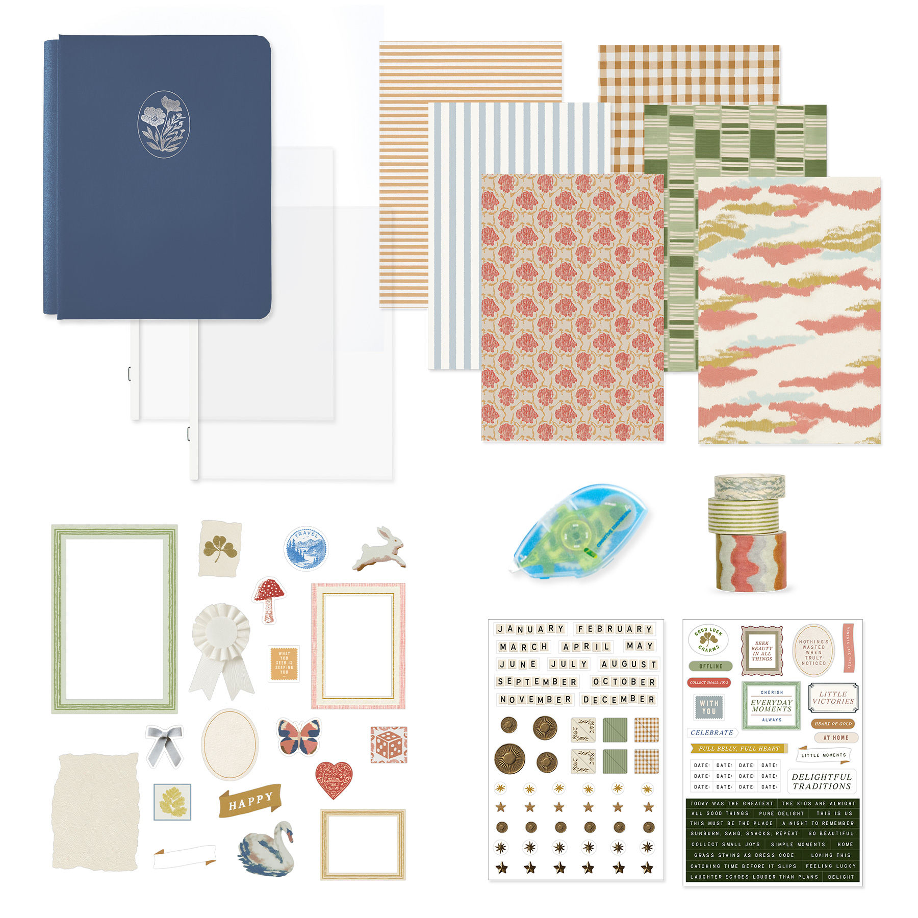 Delight Scrap Journal Kit - Blue Agate