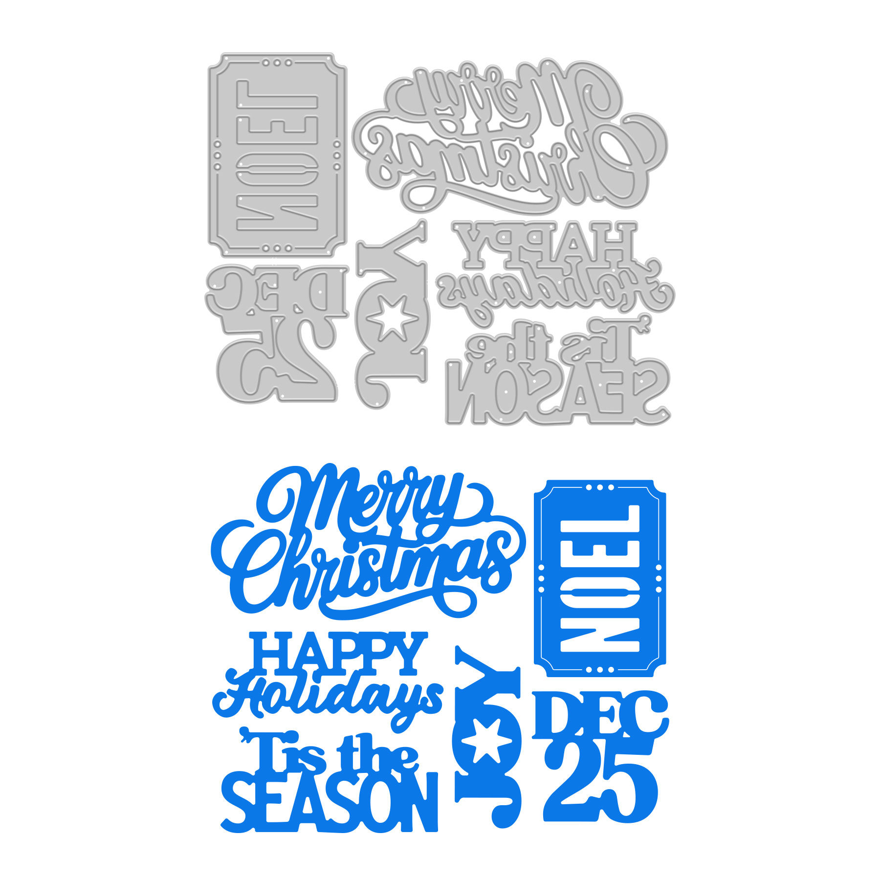 Die-Cutting Icons - Merry Messages (6/pk)