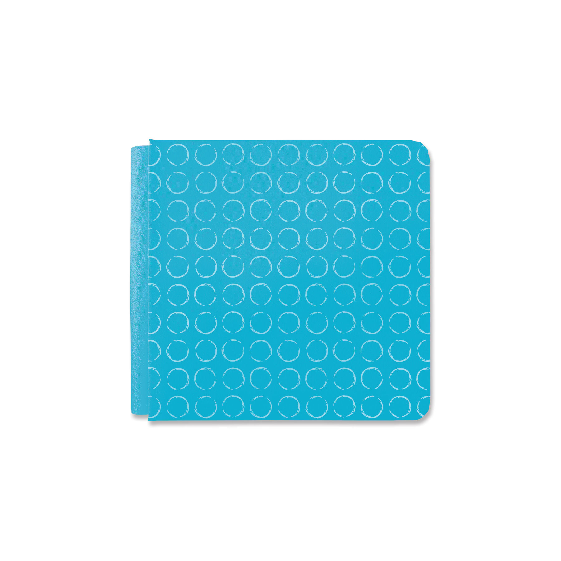 8x8 Weathered Rings Album Cover - Poppy Blue