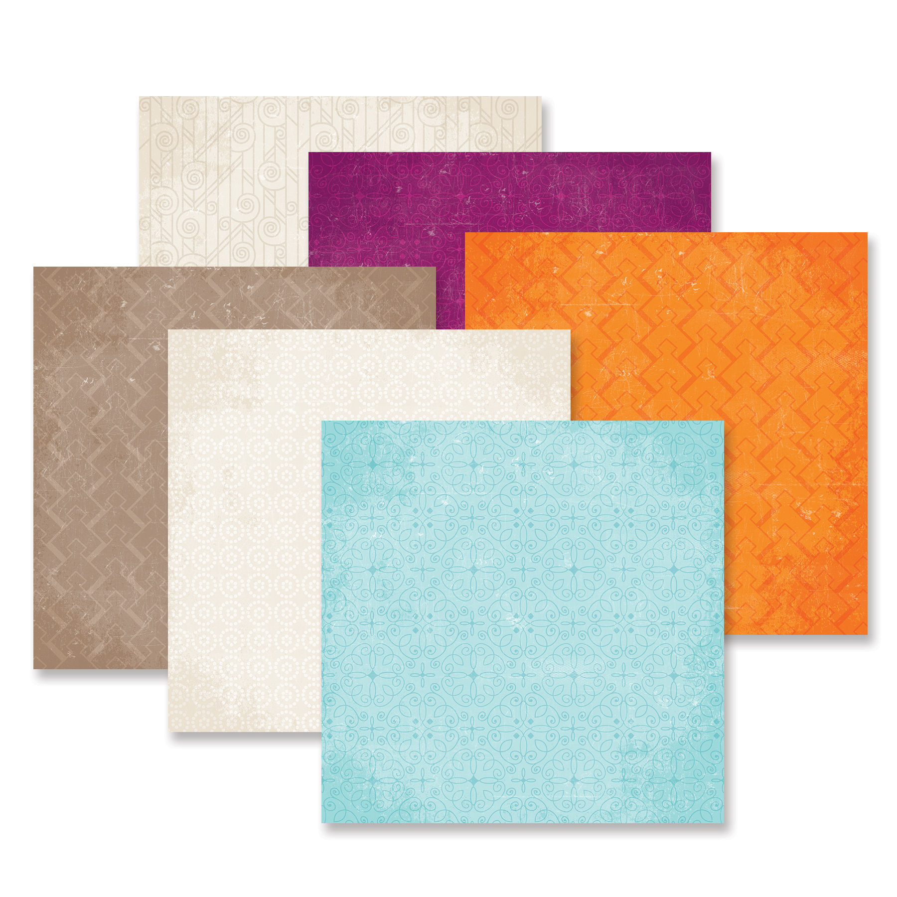 Vintage Chic Tone-on-Tone Paper Pack (12/pk)
