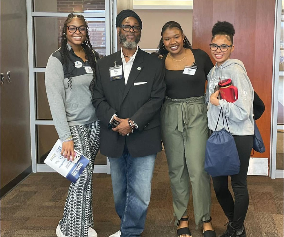 Morgann, Shay, and I with Speaker from E3 Male Summit: Empower, Elevate & Excel