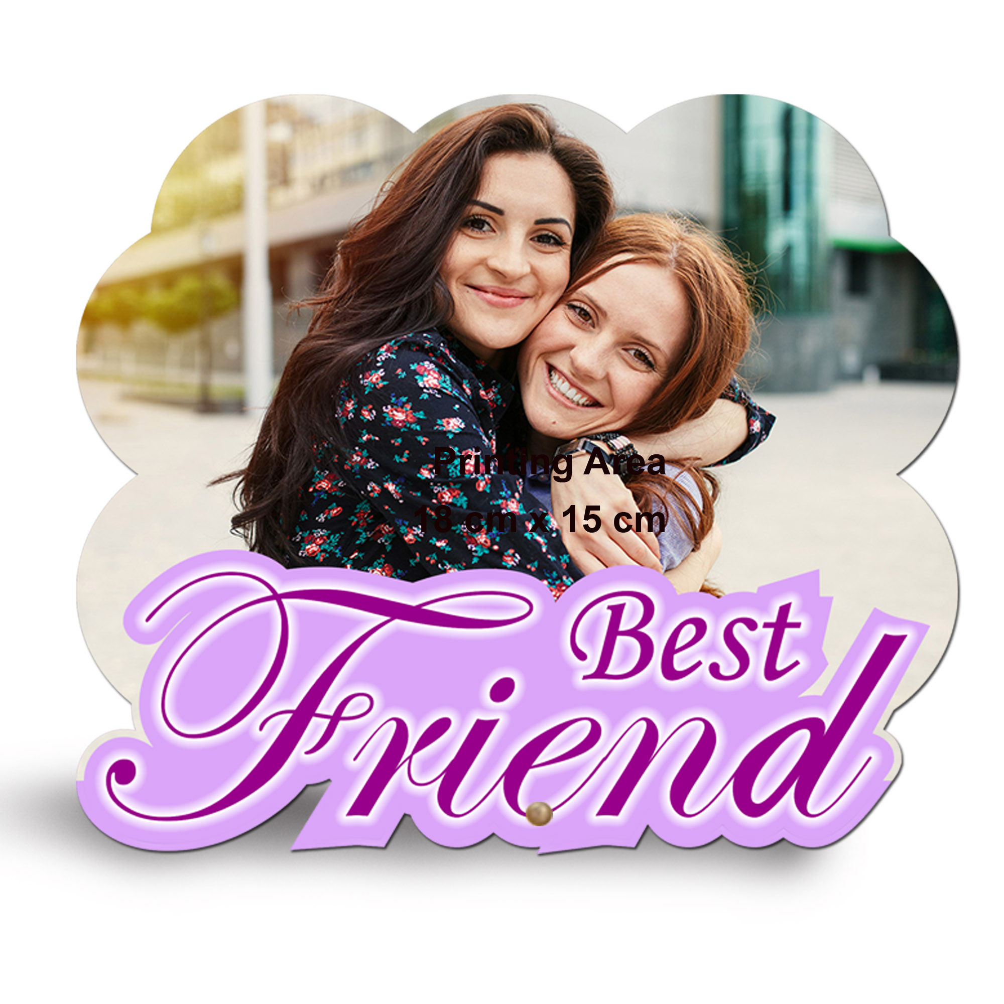 Personalised Best Friend Wooden Table Top Frame