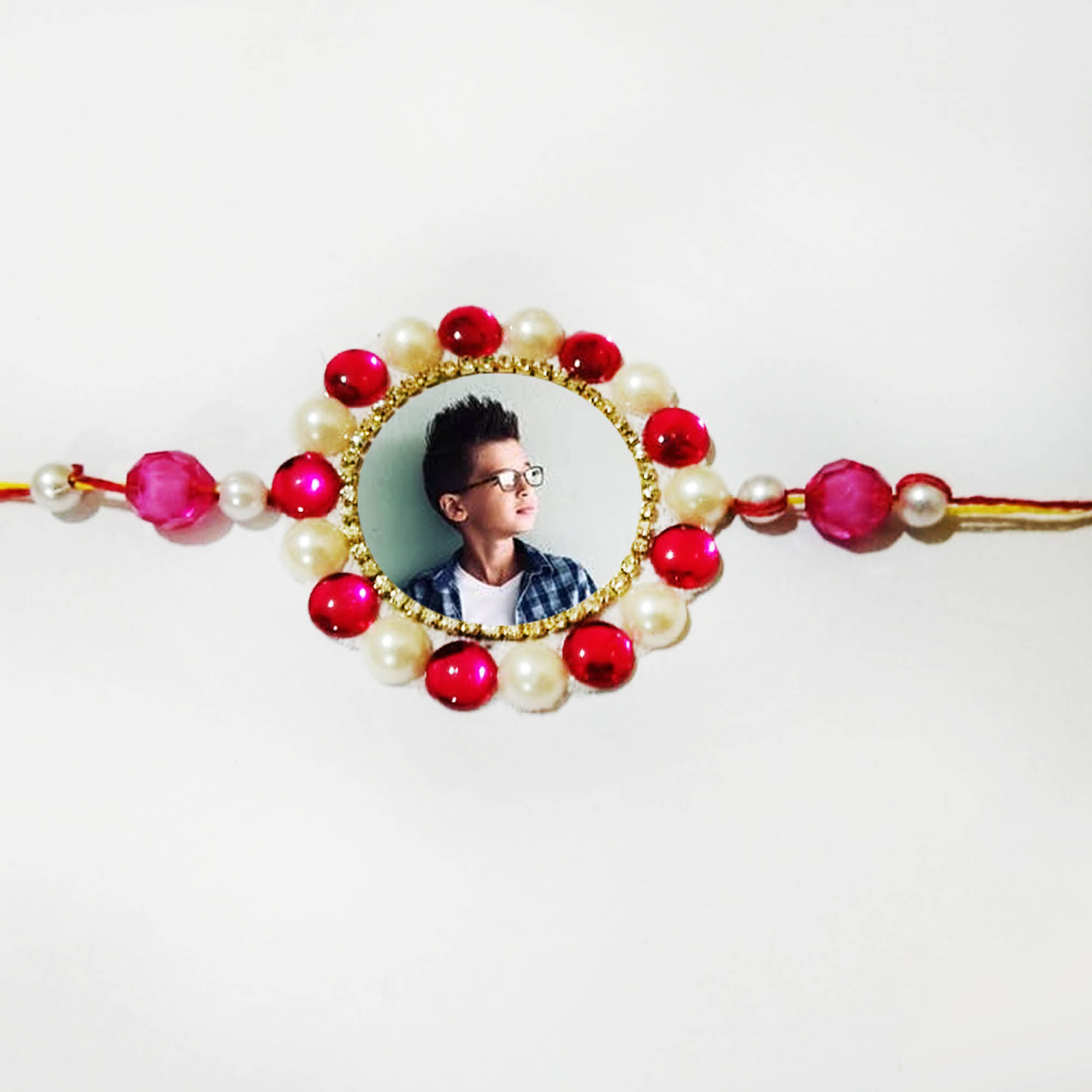 Personalised Pink Colour Rakhi