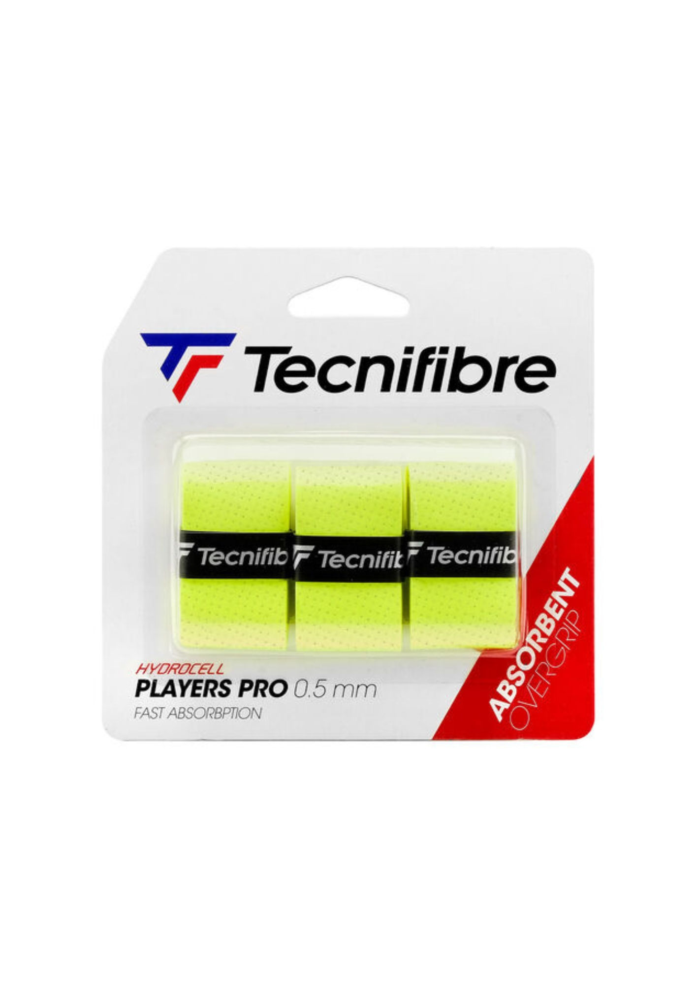 Tecnifibre Players Pro Feel 3er Pack -Gelb