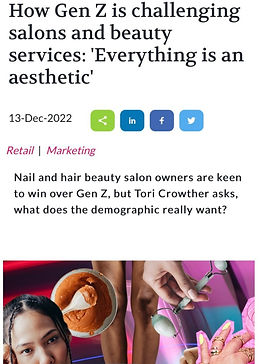 Gen Z beauty salons
