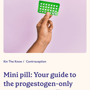 Your guide to the mini pill